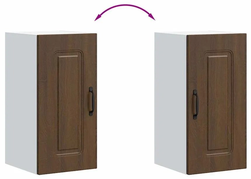 vidaXL konyhai fali szekrény Kalmar barna tölgy színű műfa