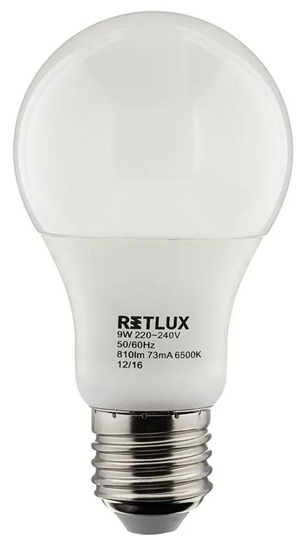 Retlux RLL 249 A60 E27 9W DL LED izzó (nappali fény 6500K)