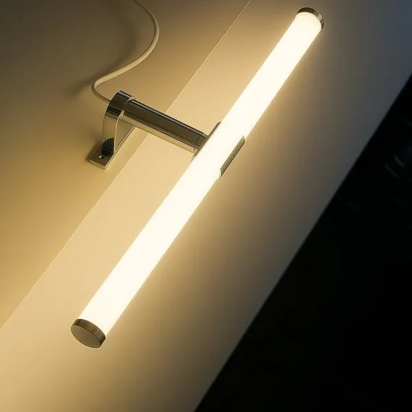 LED fürdőszobai tükörvilágítás 2 az 1-ben APA LED/6W/230V 40 cm IP44 fényes króm