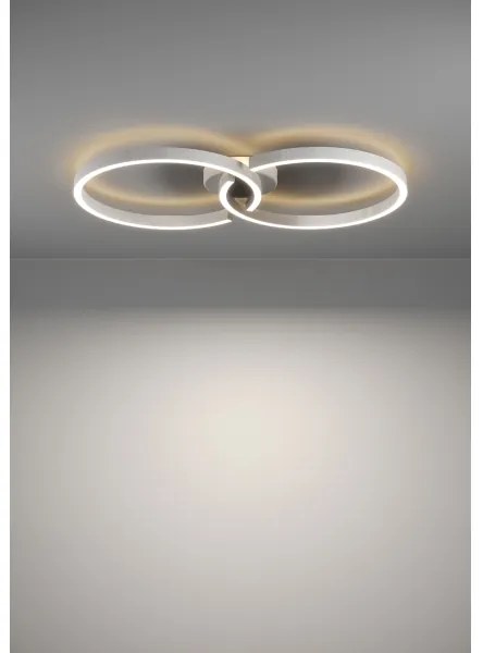 Eglo 900954 -LED RGBW Dimmelhető mennyezeti lámpa AMANDOLO 19,5W/230V fehér + távirányító