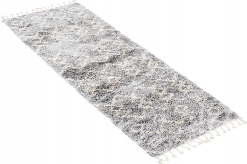 Járdaszőnyeg Shaggy Aztec 70x300 Boho rojtos w29