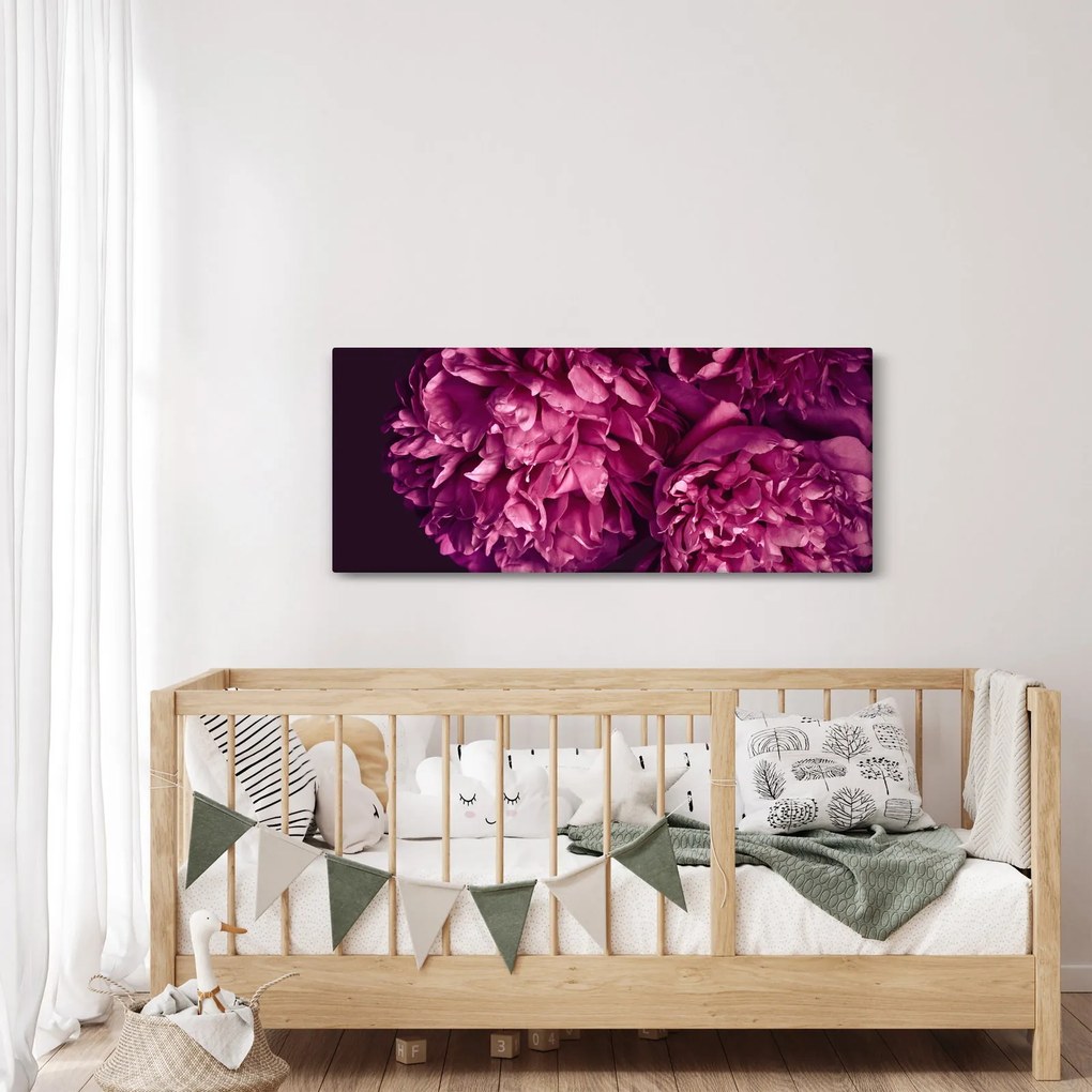 Kép - Csokor pünkösdi rózsa (120x50 cm)