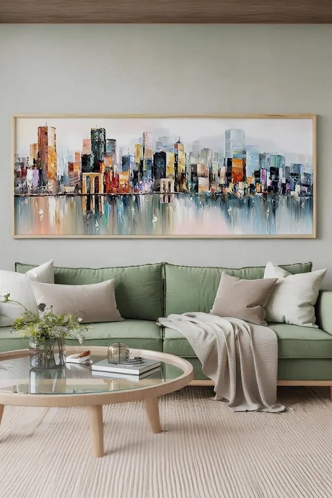 Artsmdfyty25-50120 keretezett MDF falikép, 50 x 120 cm