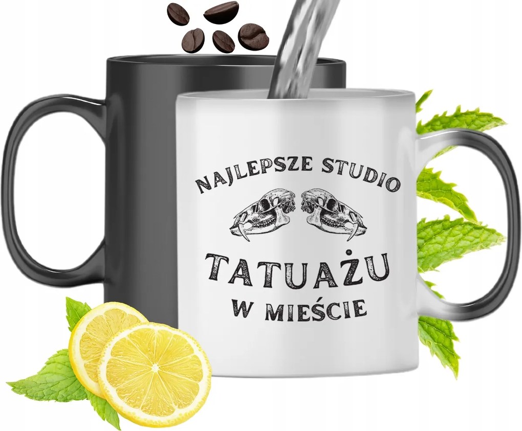 Mágikus Bögre Tetováló Színváltós Nyomtatott Fényképpel