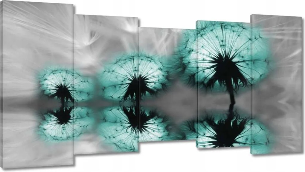 Vászonkép 150x80 Türkiz pitypang virág