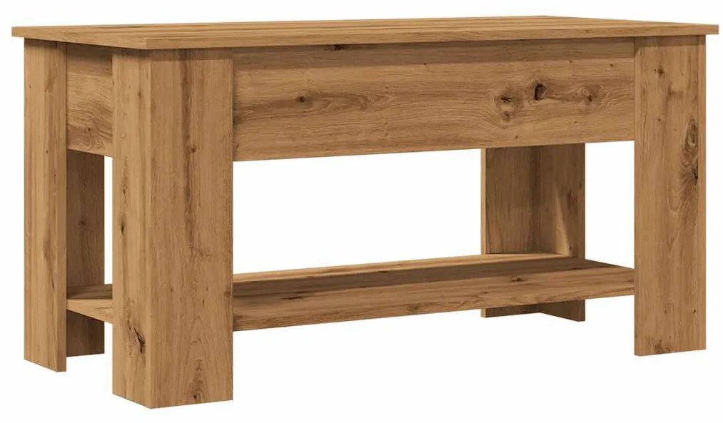 dohányzóasztal Artisan tölgy 101x49x52 cm Műanyag fa