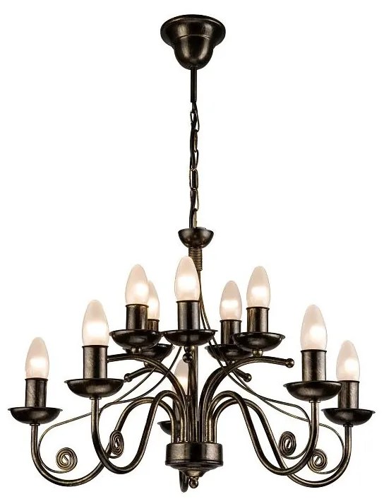 Csillár láncon DONATO 10xE14/40W/230V