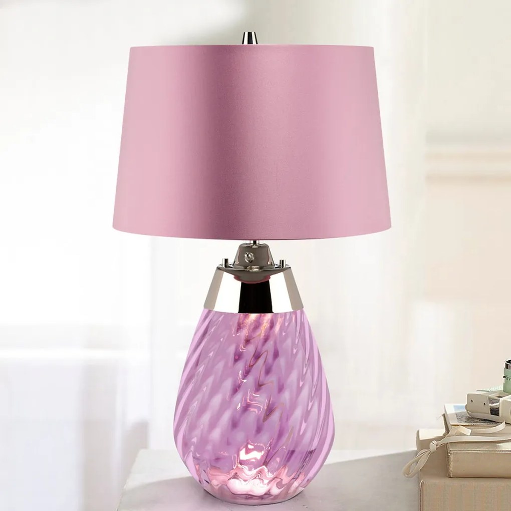 Elstead Lighting LENA SMALL LENA-TL-S-PLUM Asztali lámpa 1X7W/GU10+1x60W/E27