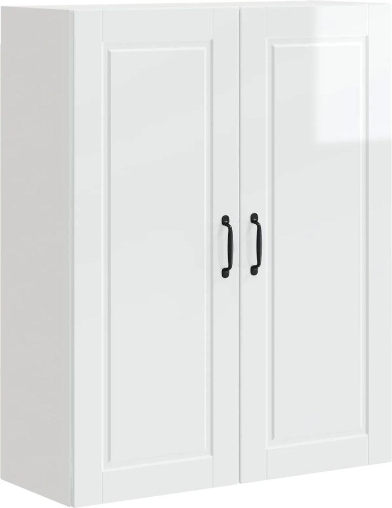 vidaXL Konyhaszekrény Magas Fényű Fehér 80 x 31 x 100 cm Faanyag