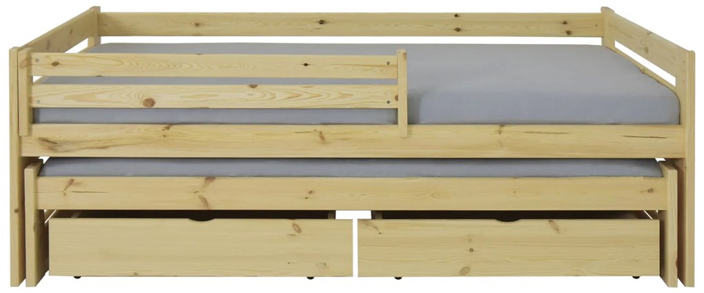 Wilsondo VERONIKA 7 gyerekágy 90x200 vendégággyal - natúr