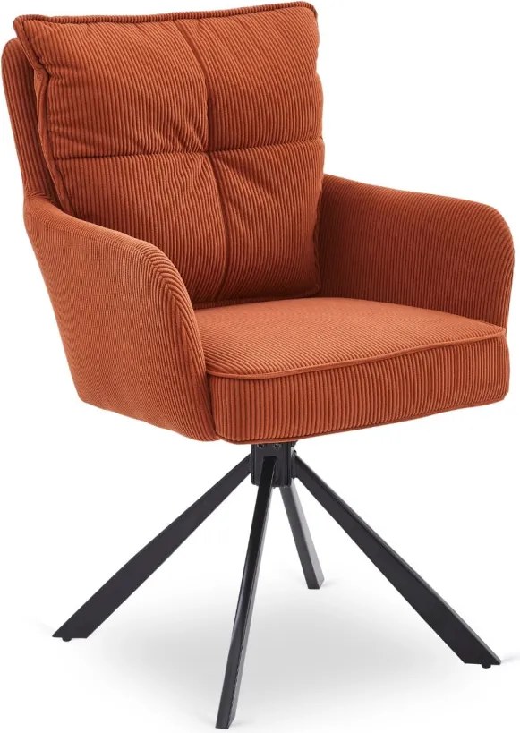 CITY forgószék, vörösesbarna