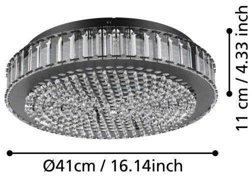 Eglo 390248 - LED Dimmelhető mennyezeti lámpa BALPARDA LED/23,5W/230V 4000K