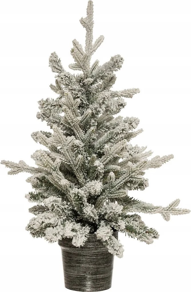 Műkarácsonyfa Hóval Bevonva 70 CM Műanyag Átmérő 45 CM