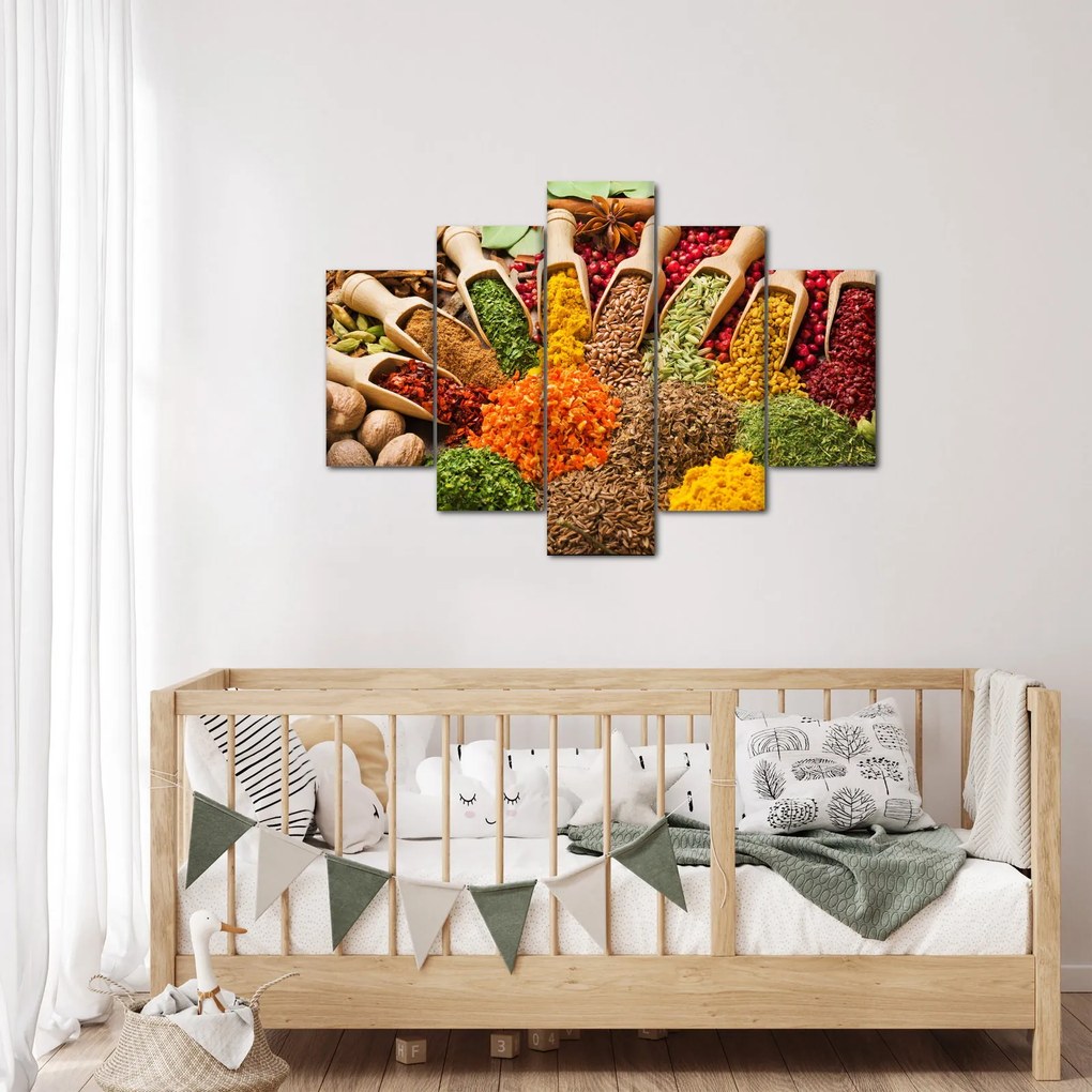 Kép - Fűszerek a világ minden tájáról (150x105 cm)