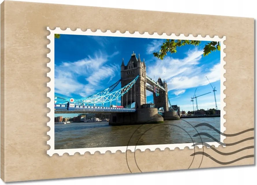 Festmények 120x80 Tower Bridge az éggel