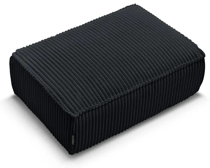 Fekete kordbársony lábtartó Chelsea – Bobochic Paris