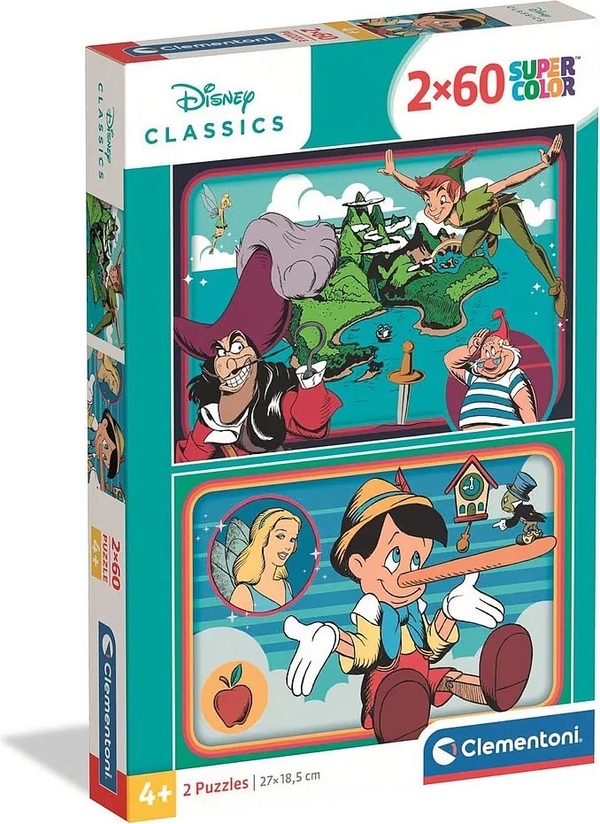 Disney Classics Adventure 2x60 db-os puzzle Clementoni