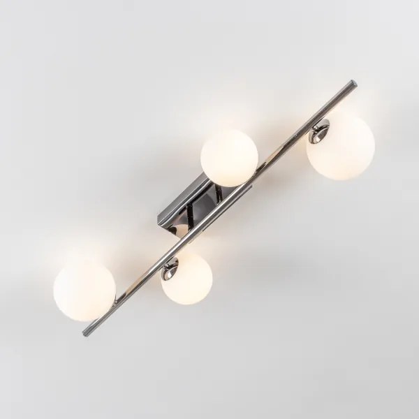 Brilagi - LED felületre szerelhető csillár MILLA 4xG9/3W/230V fekete króm/fehér