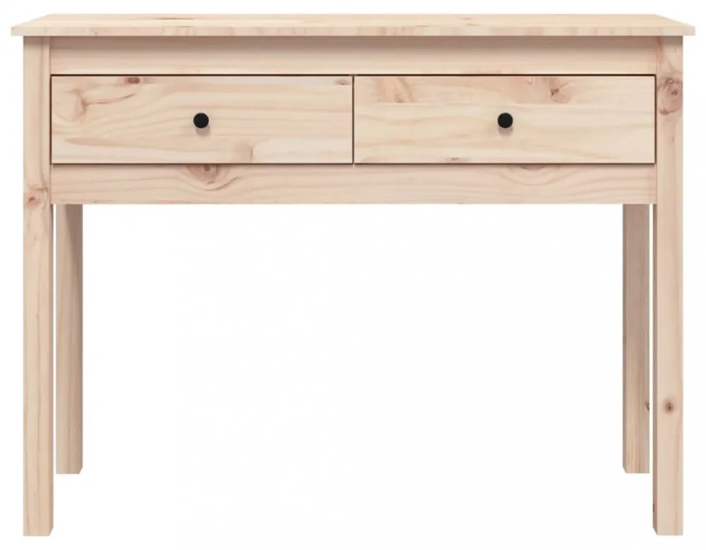 tömör fenyőfa tálalóasztal 100 x 35 x 75 cm