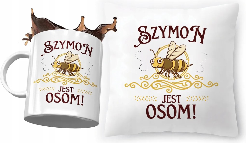 Simon párna ajándék bögre szett fényképes nyomtatással