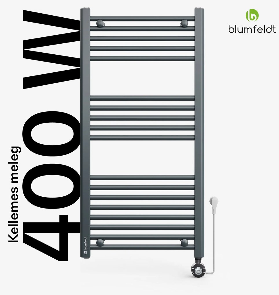 Blumfeldt Harrison Smart, elektromos radiátor, 50 x 100 cm, 400 W, alkalmazás, 3 db törölközőmelegítővel
