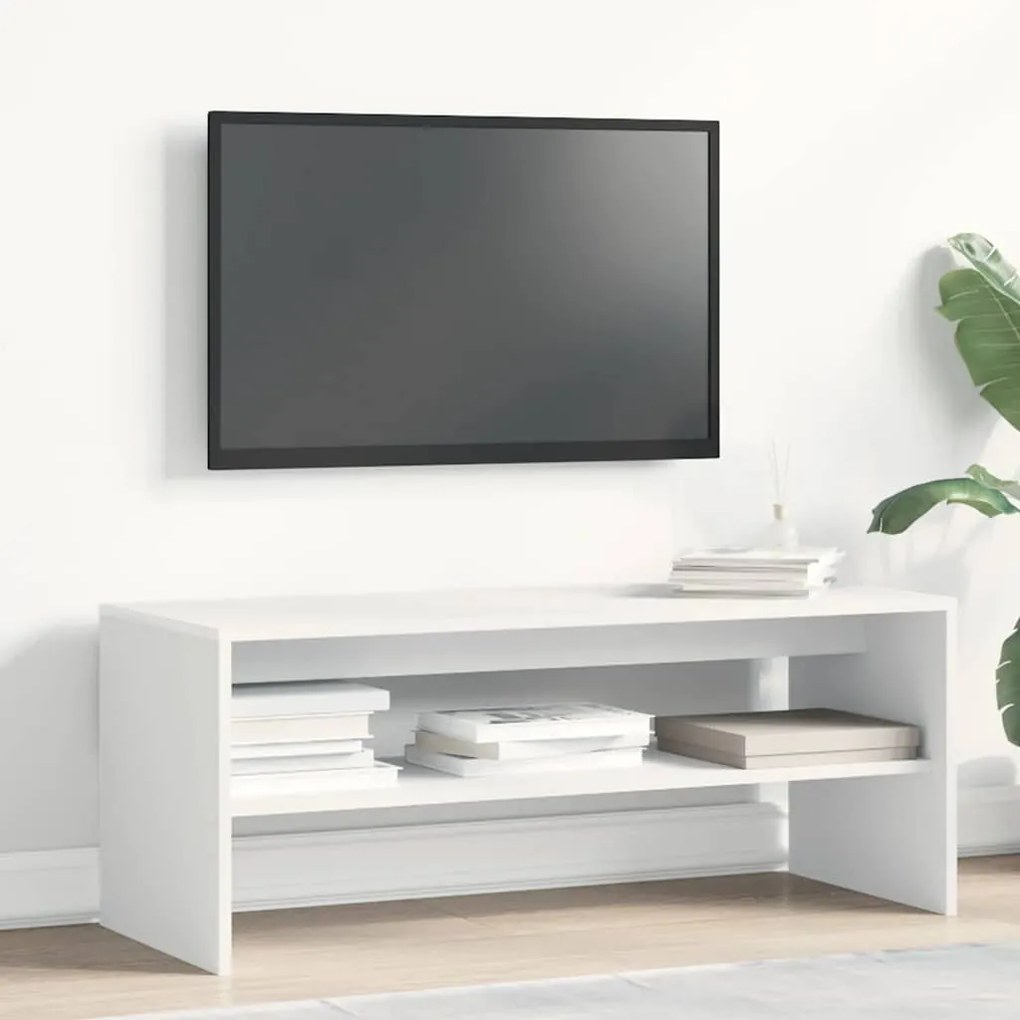 fehér forgácslap TV-szekrény 100 x 40 x 40 cm