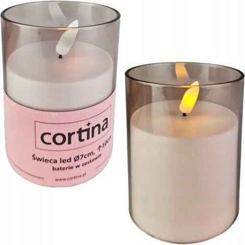 Led-es Dekorációs Gyertya Csőben Láng Effekt Elemes Gyertya 10CM