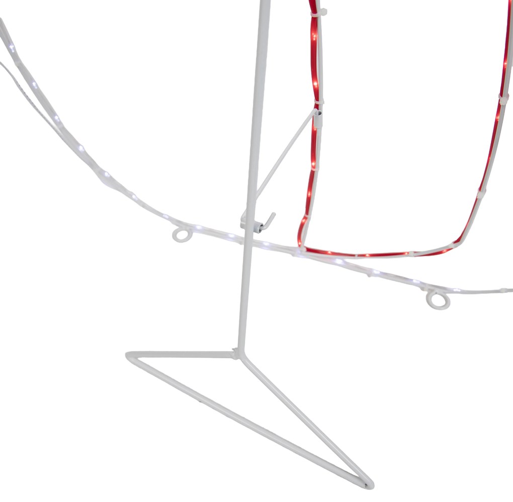 Karácsonyi állólámpa hóember 116 cm LED-del, időzítővel IP44 - Pax