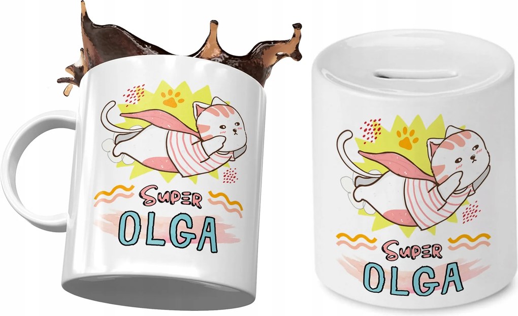 Olga Bögre Persely Szett Gyerekeknek Nyomtatott Fotóval