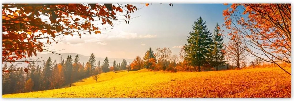 Poszterek 200x66 Őszi táj hegyek