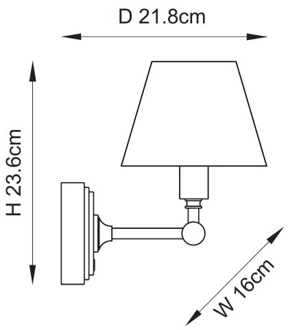 Endon 114817 - LED Dimmelhető újratölthető fali lámpa BURLEY LED/1,5W/5V réz/rózsaszín