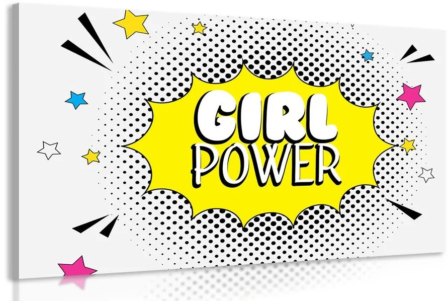 Kép pop art felirattal - GIRL POWER