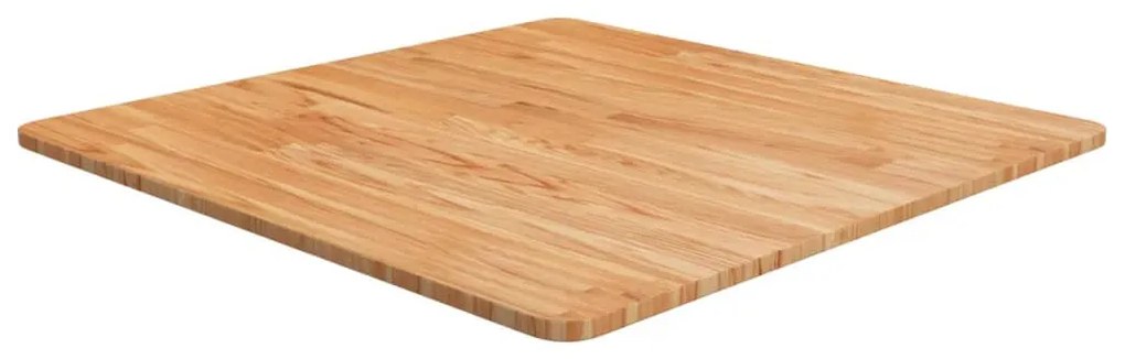 világosbarna kezelt tömör tölgyfa négyzet asztallap 70x70x1,5cm