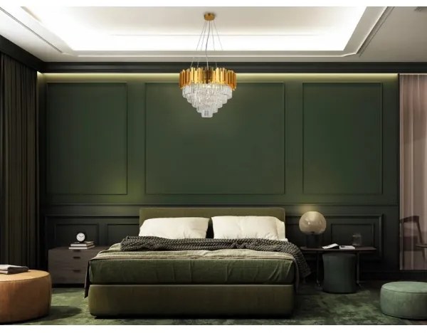 Brilagi - Kábelre függesztett PLAZA csillár 9xE14/40W/230V, átmérő 60 cm