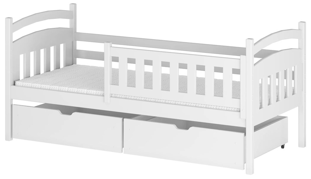 Gyerekágy 90 x 200 cm Tarra (ágyráccsal és tárolóhellyel) (fehér). Akció -10%. 1012981