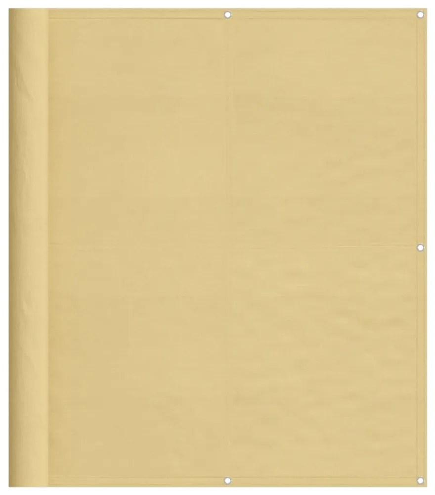 homokszínű 100% oxford poliészter erkélyparaván 120 x 400 cm