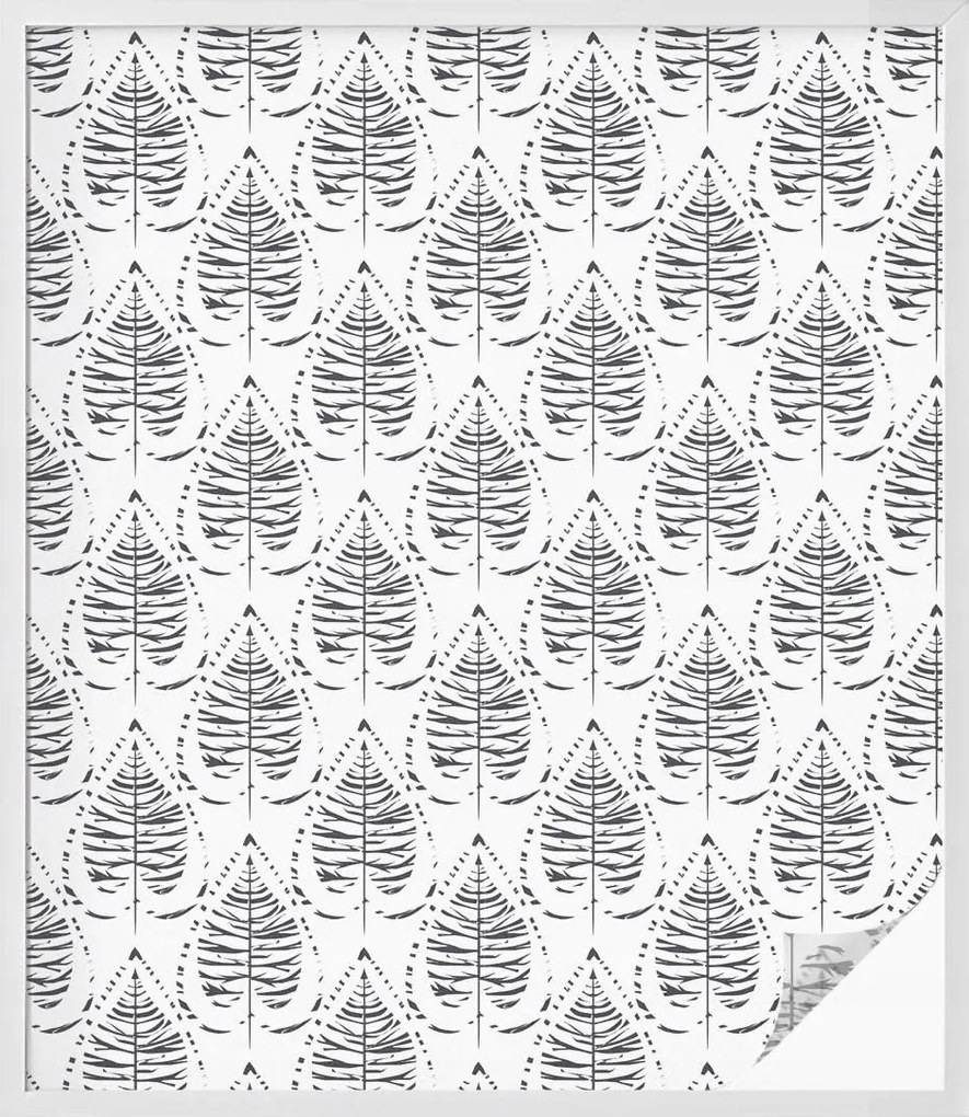 Ablakfólia Öntapadós Adatvédelem Leveles elegancia 100x116