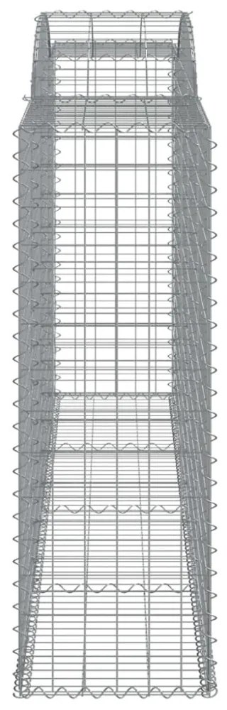11 db íves horganyzott vas gabion kosár 300x50x140/160 cm