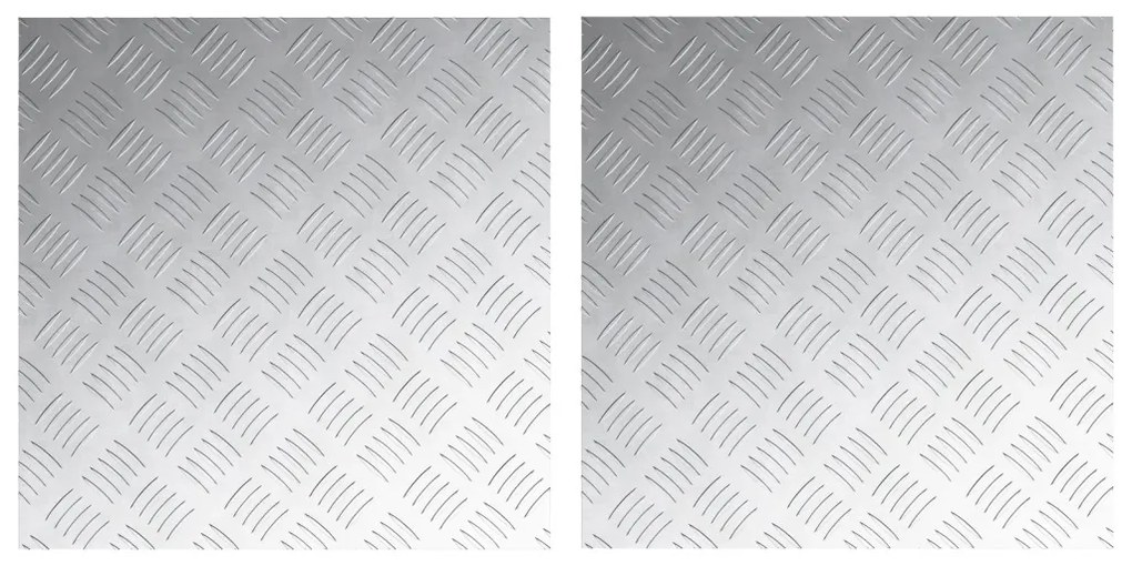 Alumínium Rácsos Lemezek 2 db Csúszásmentes 50x50 cm