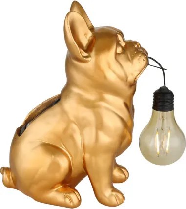 Globo 36333G Solar lámpa, műanyag arany/fekete/borostyánsárga matt, ki/be kapcsoló, AA 300mAh 1.2V elemmel, IP44, HxSzxM: 240x120x245mm, tartozék: LED 0.06W 3V, 3000K