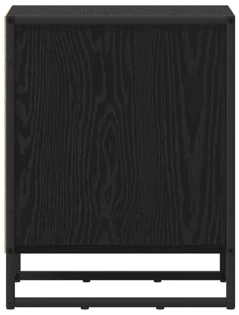 vidaXL Éjjeli asztal 2 pcs Fekete tölgy 39,5 x 30 x 50 cm Faanyag