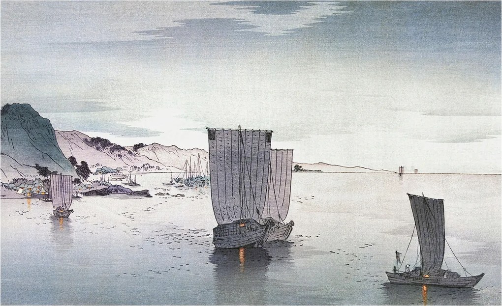 Fotótapéta Flizelin Fali szett Vitorlás táj 416x254 ragasztóval