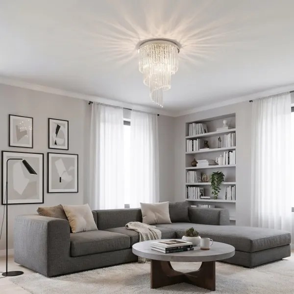 Ideal Lux - Kristály csillár CARLTON 12xE14/40W/230V átm. 50 cm króm