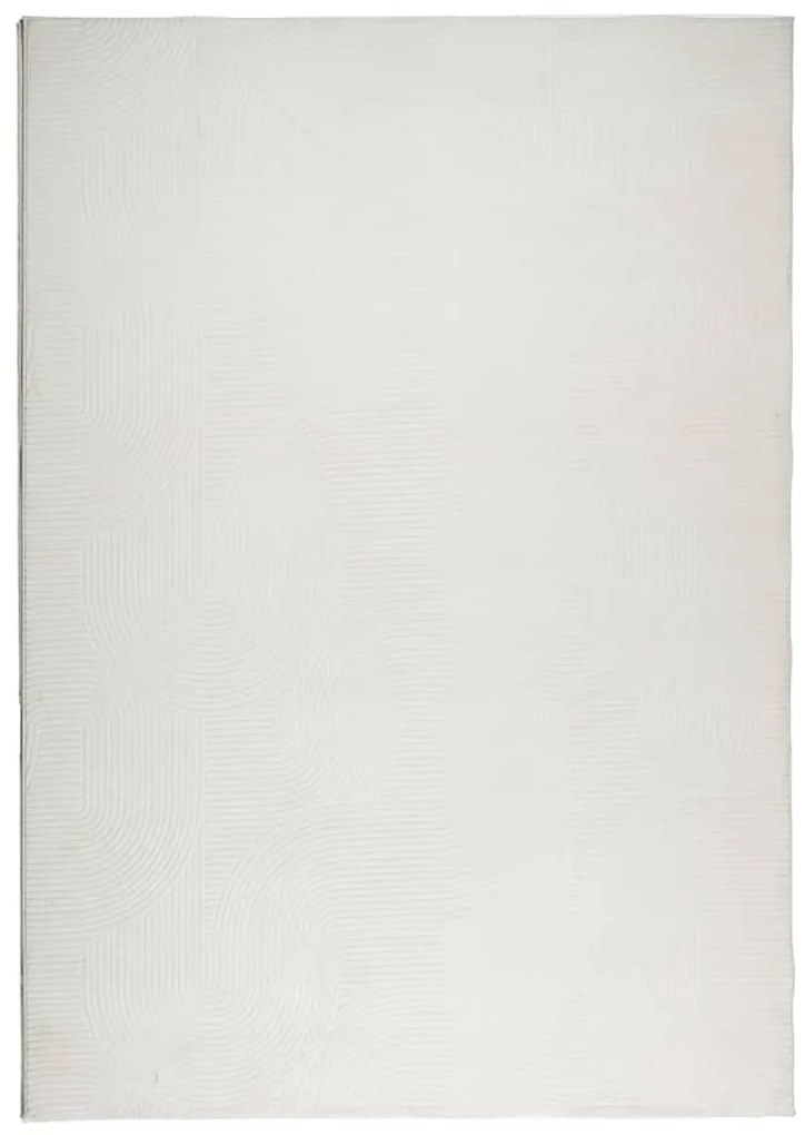 IZA krémszínű rövid szálú skandináv stílusú szőnyeg 120x170 cm