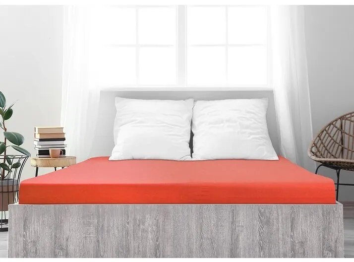 4Home Ideal jersey lepedő eperszín, 100 x 200 cm