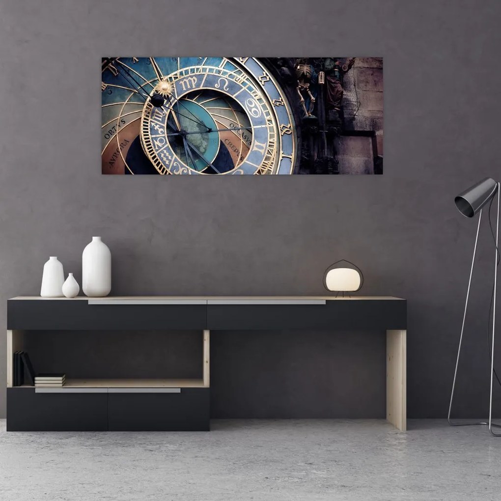 Kép - Orloj, Prága (120x50 cm)