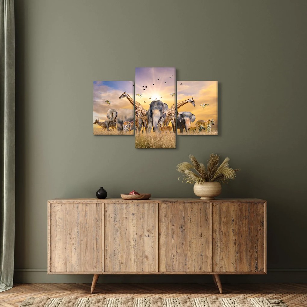 Kép - Afrikai állatok (90x60 cm)