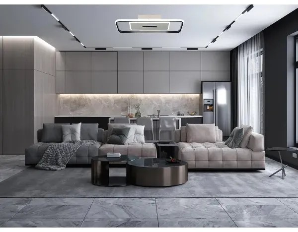 LED Dimmelhető lámpa LED/75W/230V 3000-6500K fehér/fekete + távirányítás