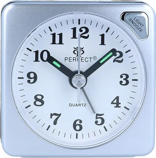 Kis Ébresztőóra Ezüst Hangos Lámpa Jól Olvasható 4 Db Elem