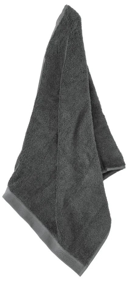Sötétszürke frottír pamut törölköző 50x100 cm Comfort – Södahl